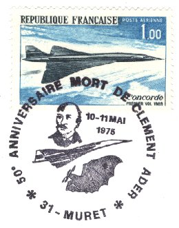 50ème Anniversaire de la mort de Clément Ader - Muret 10 Mai 1975